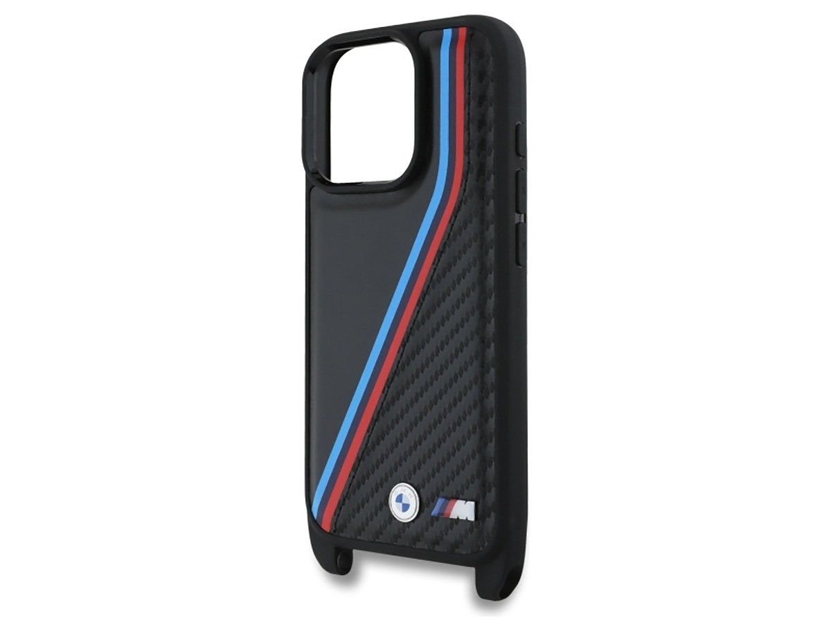 BMW M Tricolor Crossbody Case - iPhone 16 Pro Koord hoesje