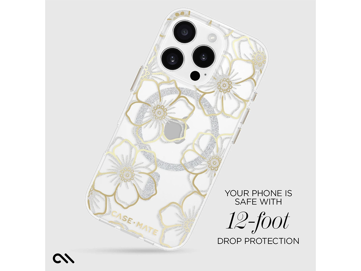 Case-Mate Floral Gems MagSafe Case - iPhone 16 Pro hoesje