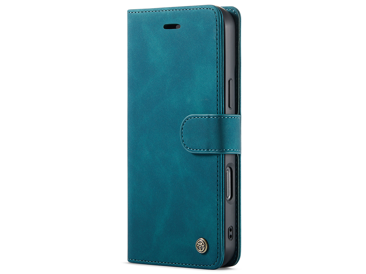 CaseMania 2in1 Magnetic Bookcase Groen - iPhone 16 Pro Hoesje