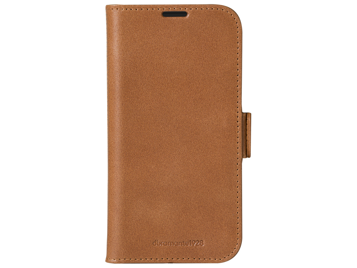 dbramante1928 Copenhagen Case Tan - Leren iPhone 16 Pro hoesje