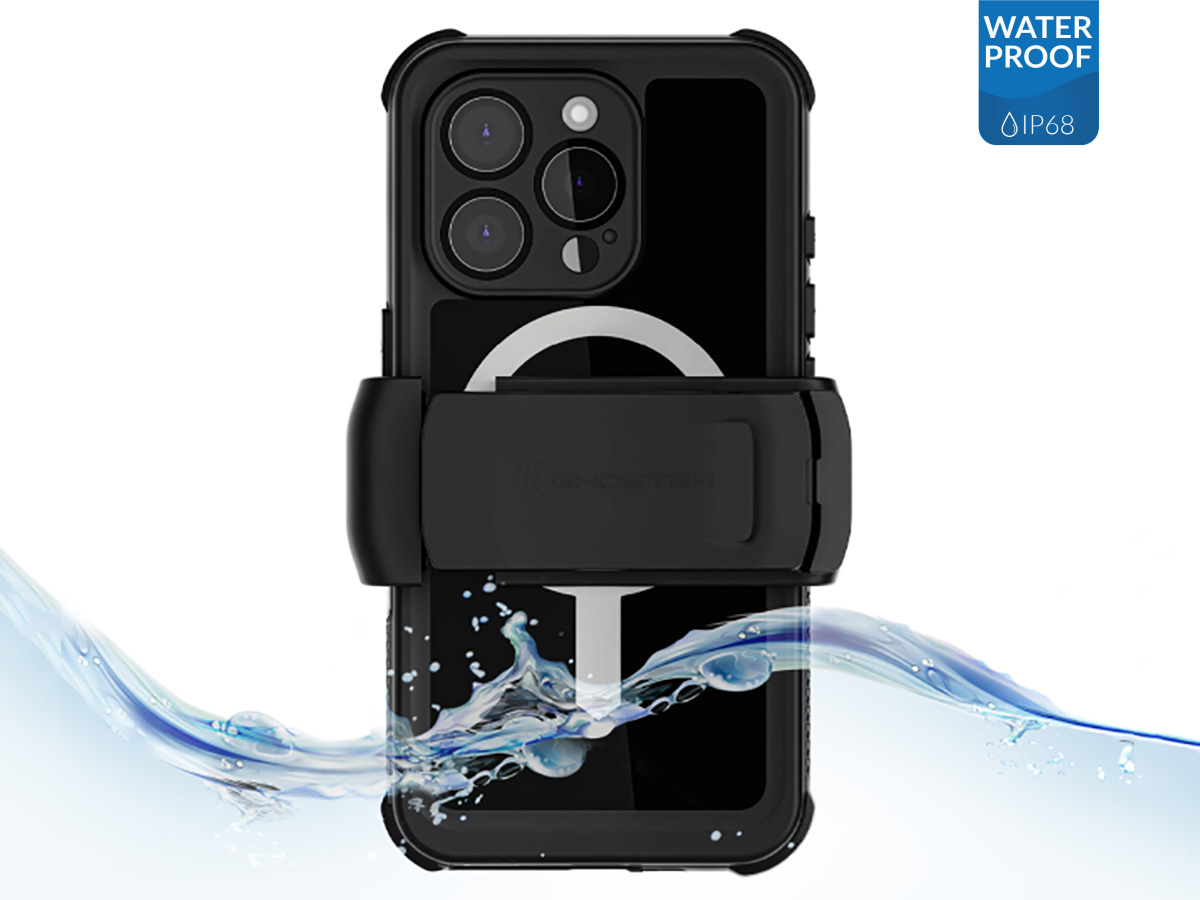 Ghostek Nautical 4 Zwart IP68 Waterdicht iPhone 16 Pro hoesje