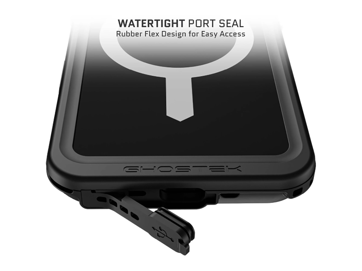 Ghostek Nautical Slim Zwart IP68 Waterdicht iPhone 16 Pro hoesje