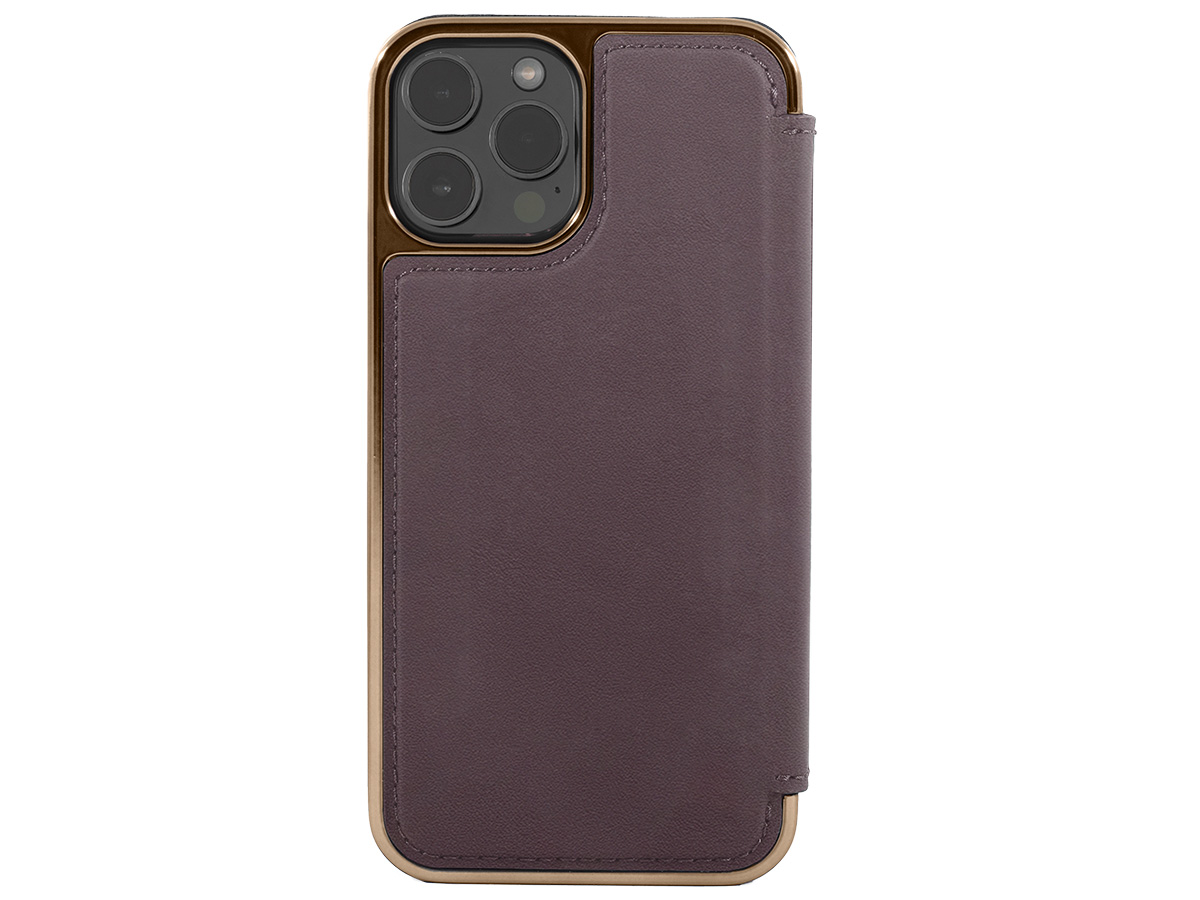 Greenwich Blake MagSafe Leather Folio Damson Purple - iPhone 16 Pro Hoesje