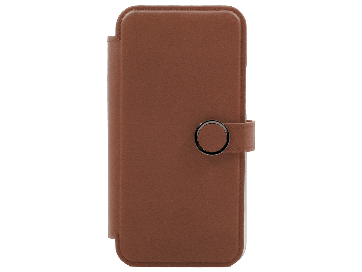 Greenwich Oxford MagSafe Folio Saddle Tan - iPhone 16 Pro Hoesje