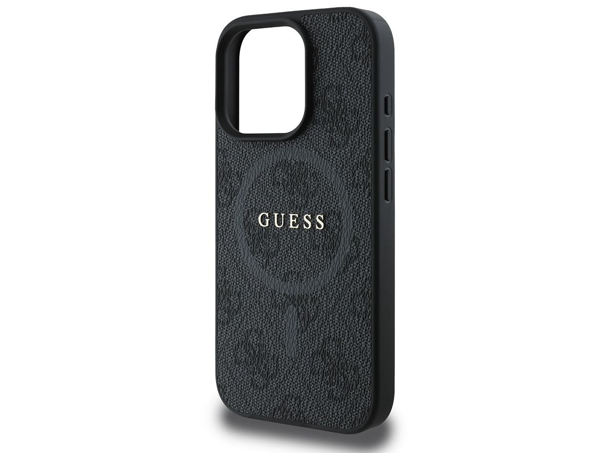 Guess 4G Monogram MagSafe Case Grijs - iPhone 16 Pro hoesje