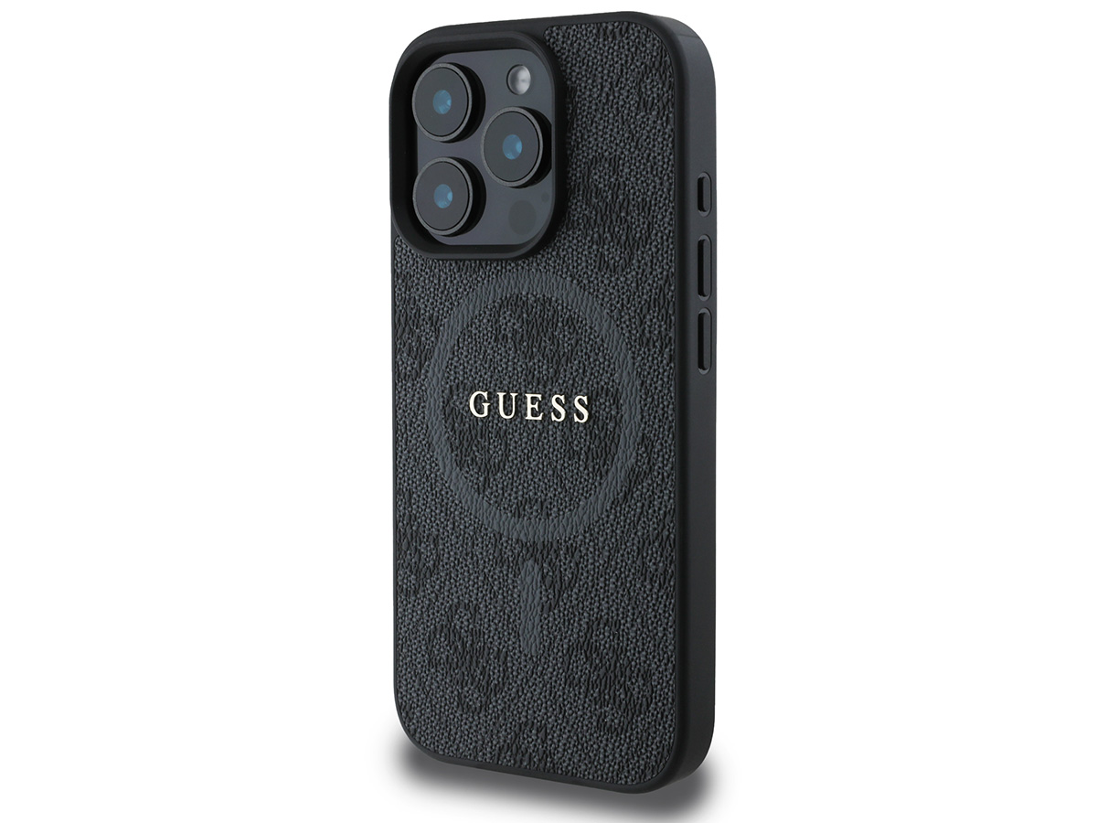 Guess 4G Monogram MagSafe Case Grijs - iPhone 16 Pro hoesje