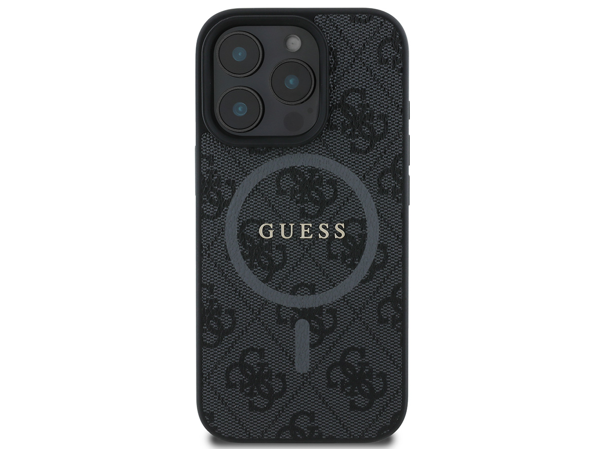 Guess 4G Monogram MagSafe Case Grijs - iPhone 16 Pro hoesje