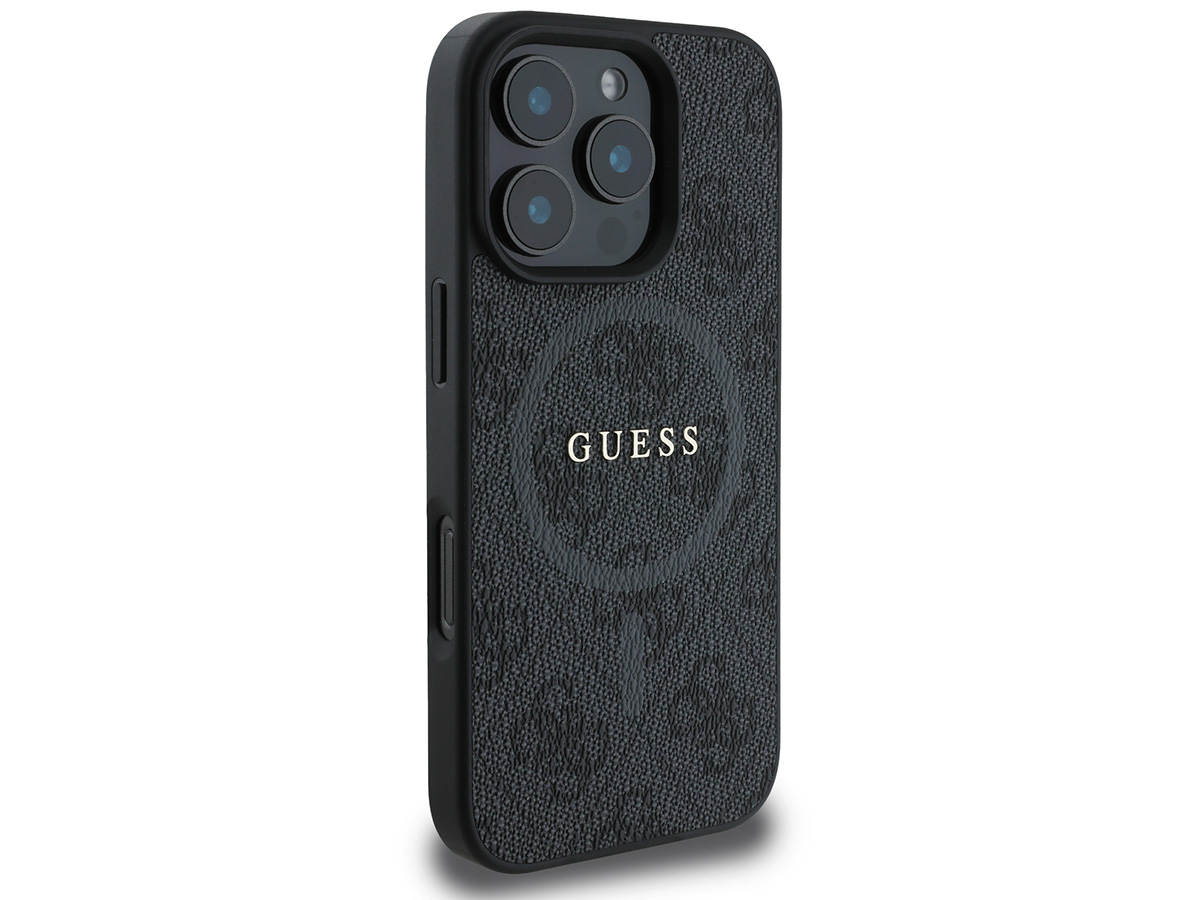 Guess 4G Monogram MagSafe Case Grijs - iPhone 16 Pro hoesje