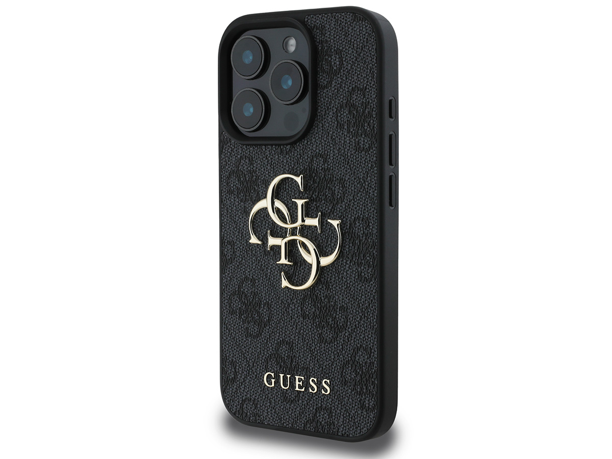 Guess Big 4G Monogram Case Grijs - iPhone 16 Pro hoesje