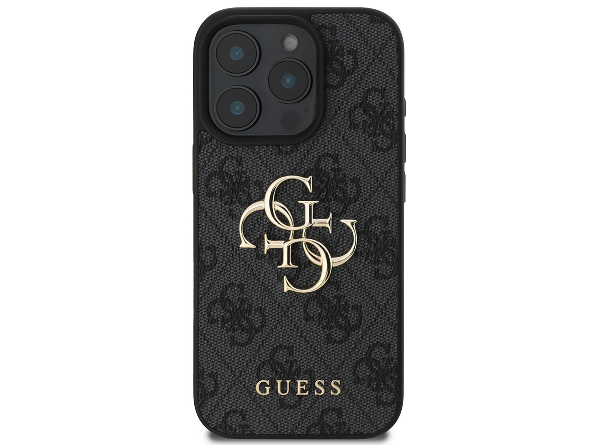 Guess Big 4G Monogram Case Grijs - iPhone 16 Pro hoesje