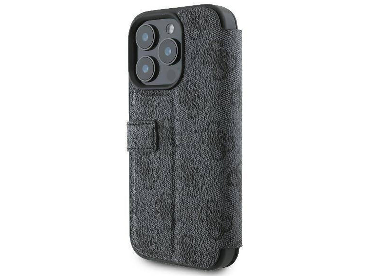 Guess Big 4G Monogram Bookcase Grijs - iPhone 16 Pro hoesje