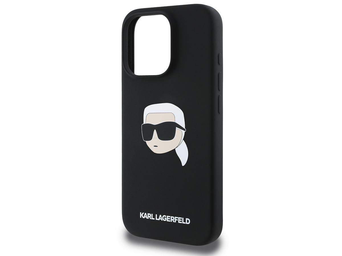 Karl Lagerfeld Ikonik Karl MagSafe Case Zwart - iPhone 16 Pro hoesje