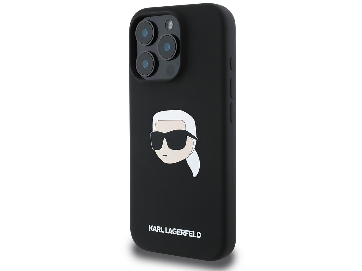 Karl Lagerfeld Ikonik Karl MagSafe Case Zwart - iPhone 16 Pro hoesje