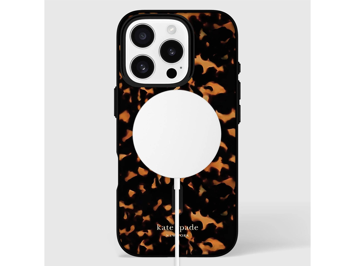 Kate Spade Tortoiseshell Case - iPhone 16 Pro hoesje