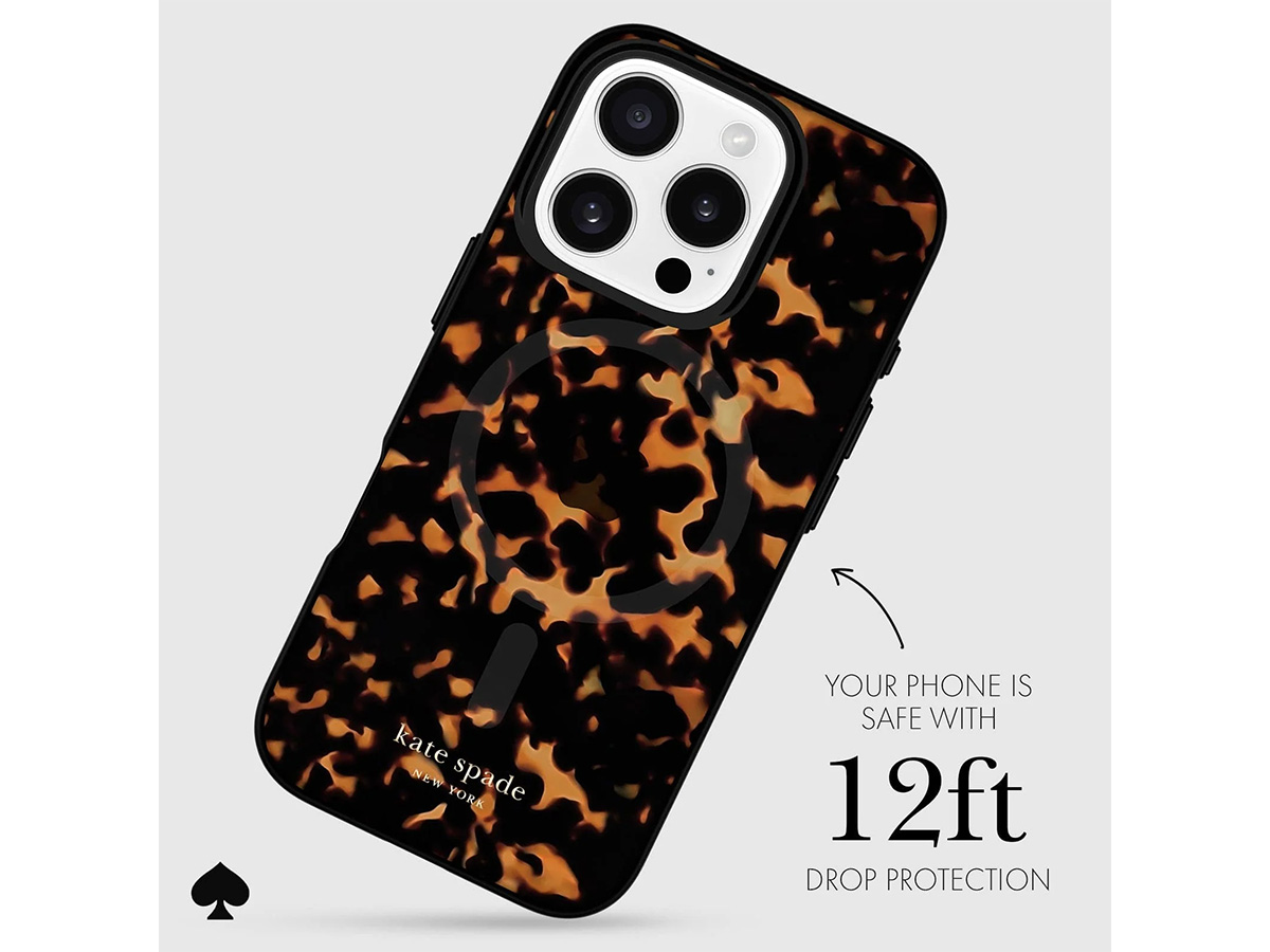 Kate Spade Tortoiseshell Case - iPhone 16 Pro hoesje