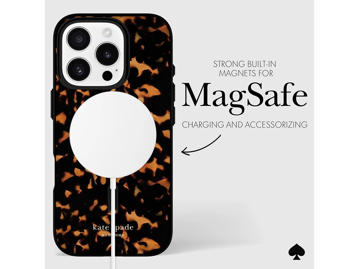 Kate Spade Tortoiseshell Case - iPhone 16 Pro hoesje