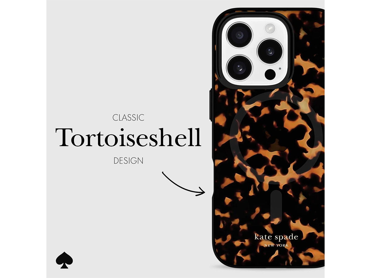 Kate Spade Tortoiseshell Case - iPhone 16 Pro hoesje