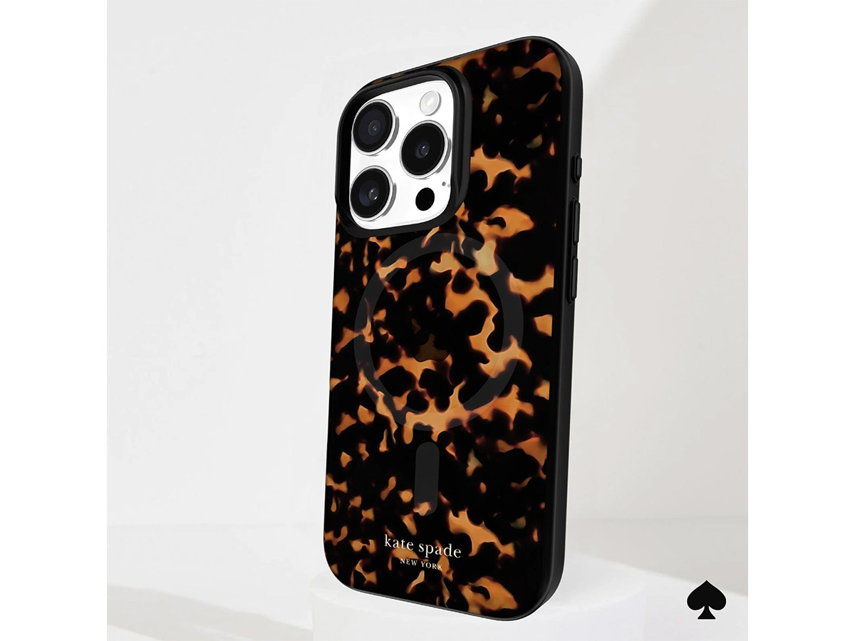 Kate Spade Tortoiseshell Case - iPhone 16 Pro hoesje