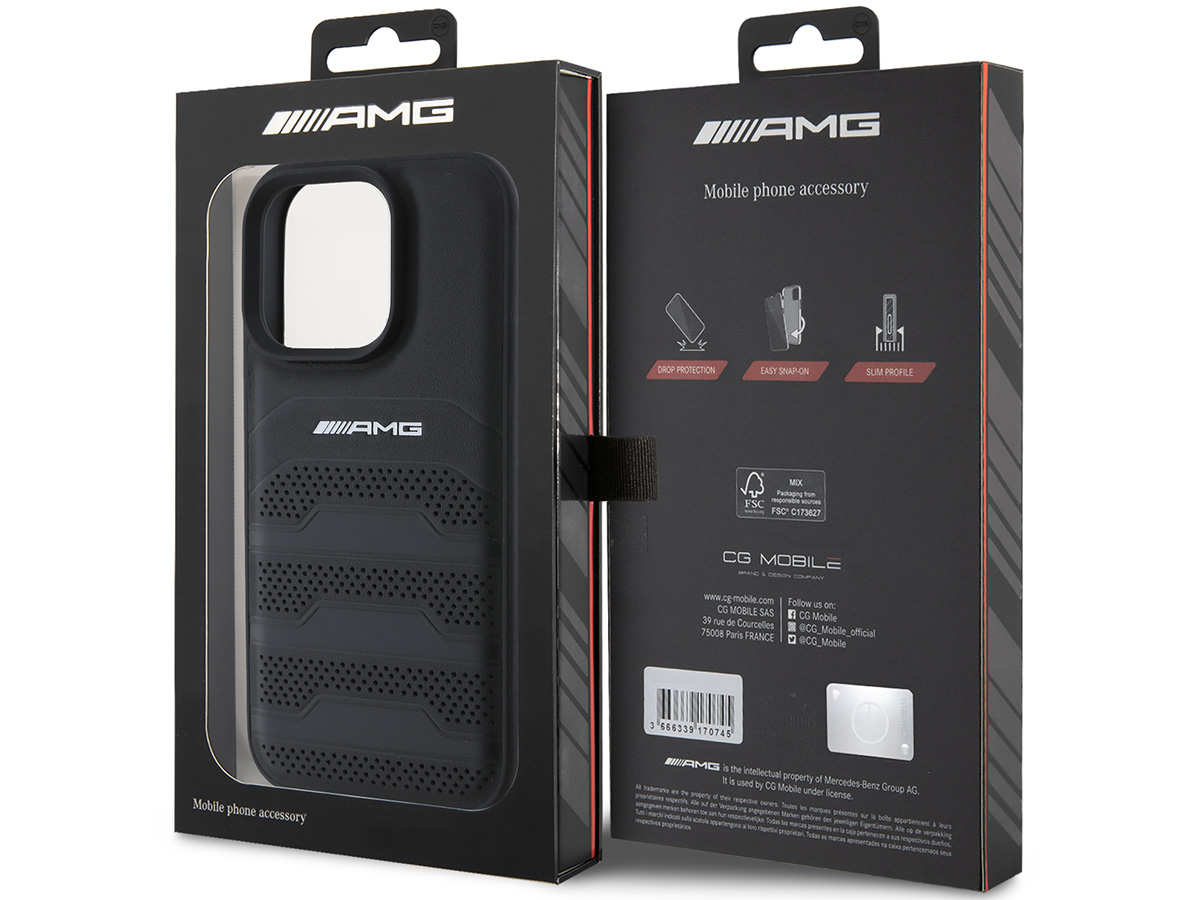 Mercedes-AMG Debossed Lines Case - iPhone 16 Pro hoesje