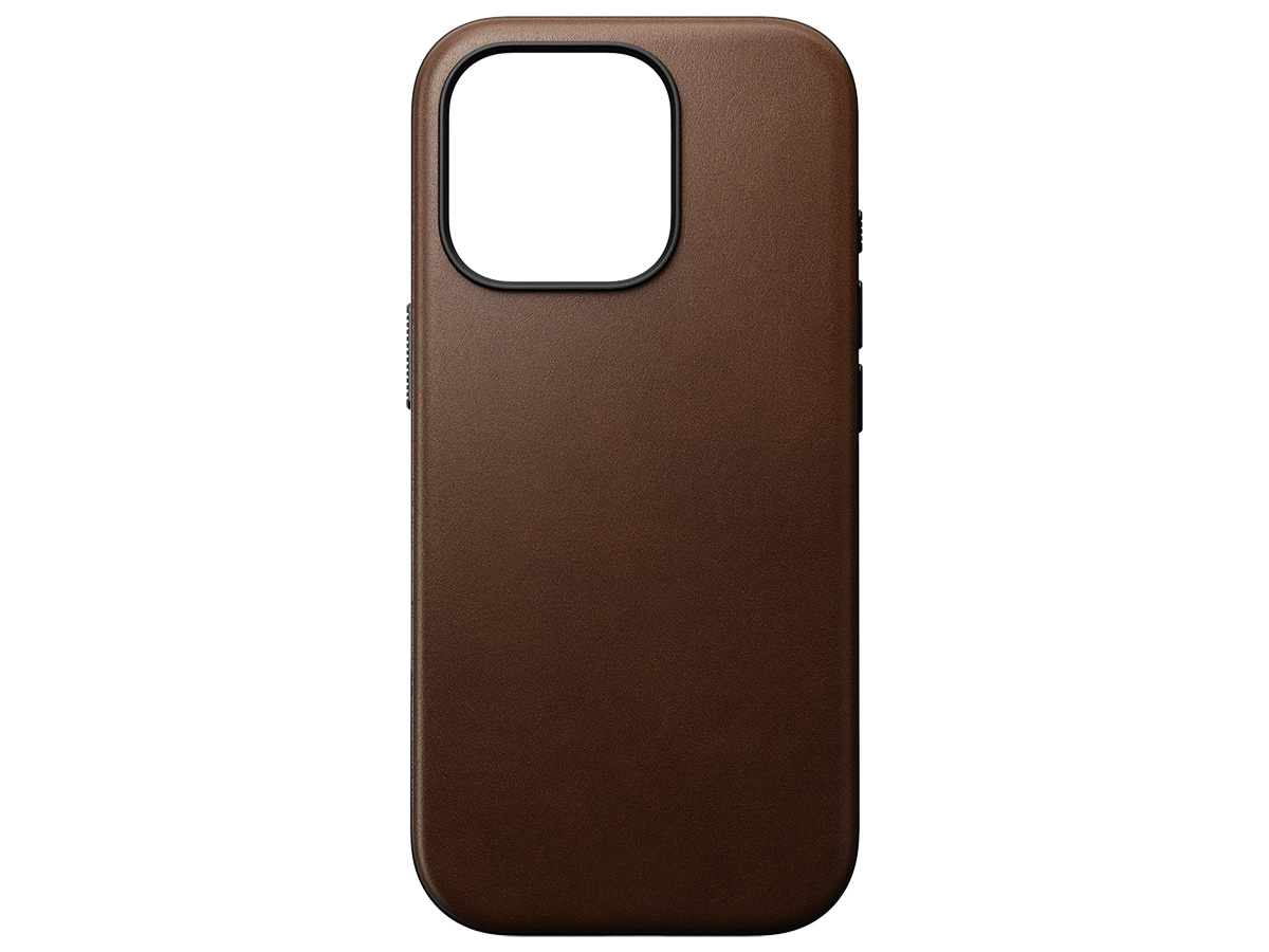 Nomad Modern Leather Case Bruin - iPhone 16 Pro hoesje