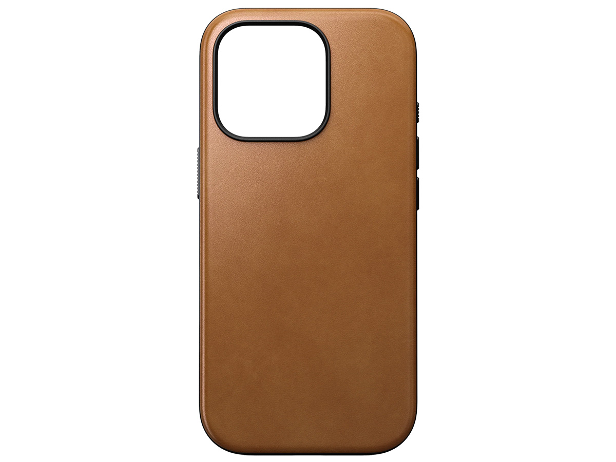 Nomad Modern Leather Case Cognac - iPhone 16 Pro hoesje