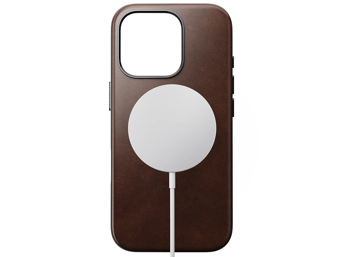 Nomad Traditional Horween Leather Case Bruin - iPhone 16 Pro hoesje