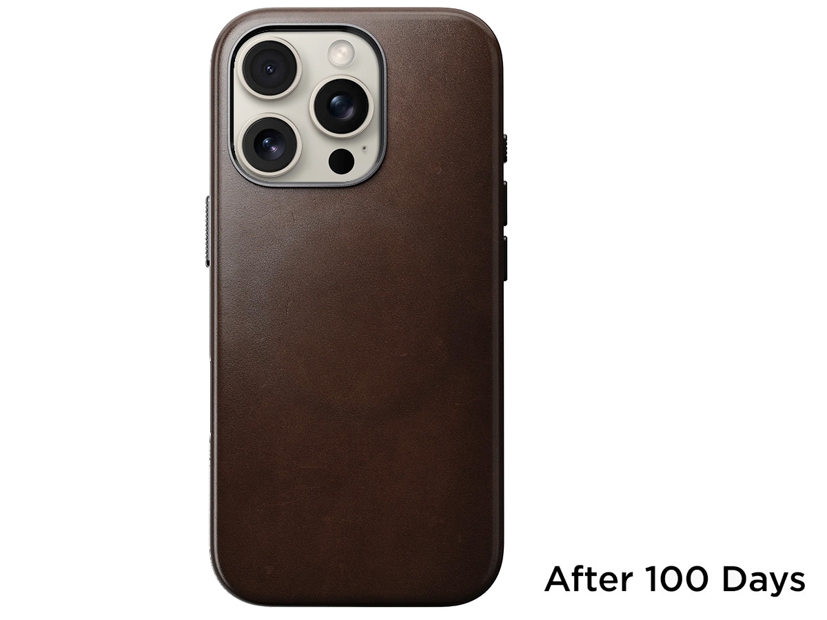 Nomad Traditional Horween Leather Case Bruin - iPhone 16 Pro hoesje