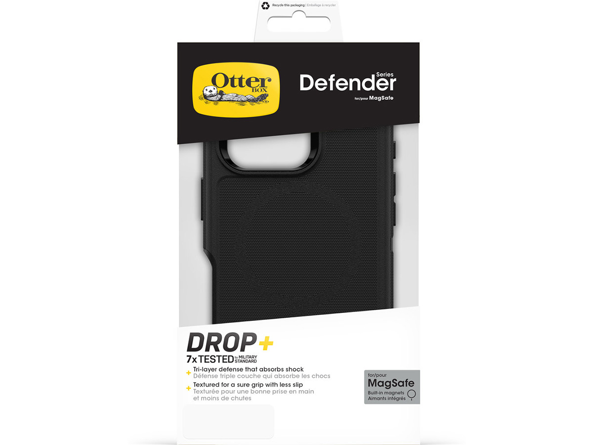 Otterbox Defender XT MagSafe Case Zwart - iPhone 16 Pro hoesje