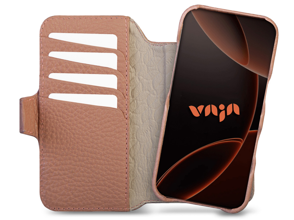 Vaja 2in1 Wallet Leather Case MagSafe Tuscany - iPhone 16 Pro Hoesje Leer