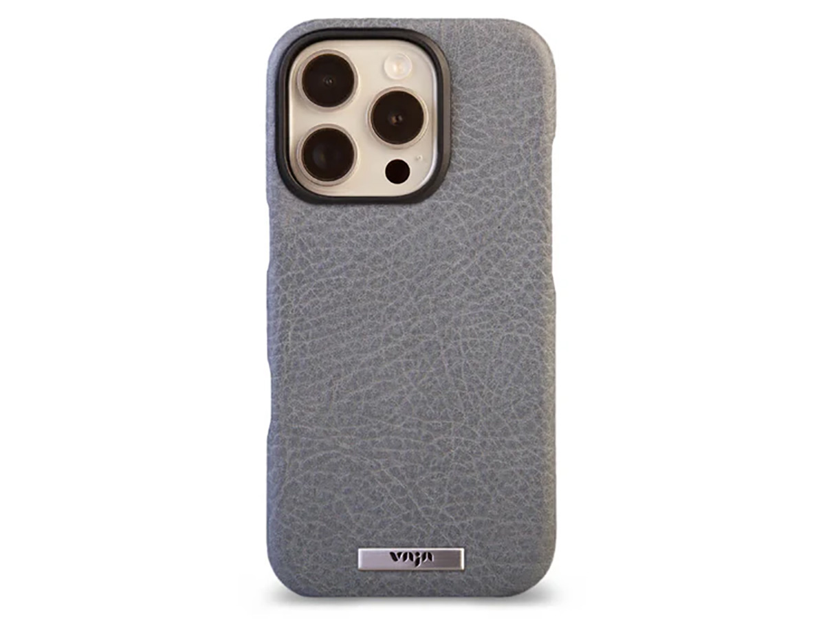 Vaja V-Mag Leather Case MagSafe Jean - iPhone 16 Pro Hoesje Leer