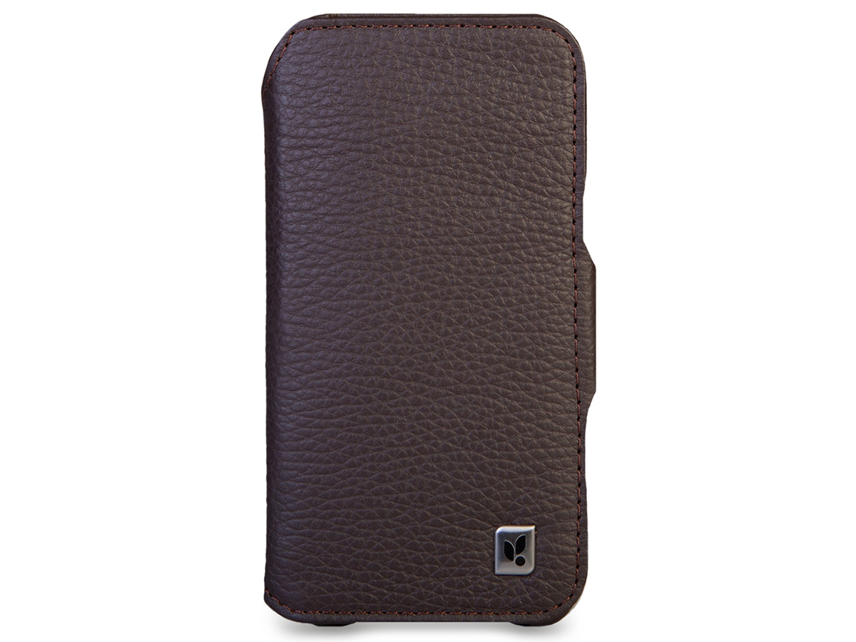 Vaja V-Mag Wallet Wrap Bruin - iPhone 16 Pro Omslag met Pashouder