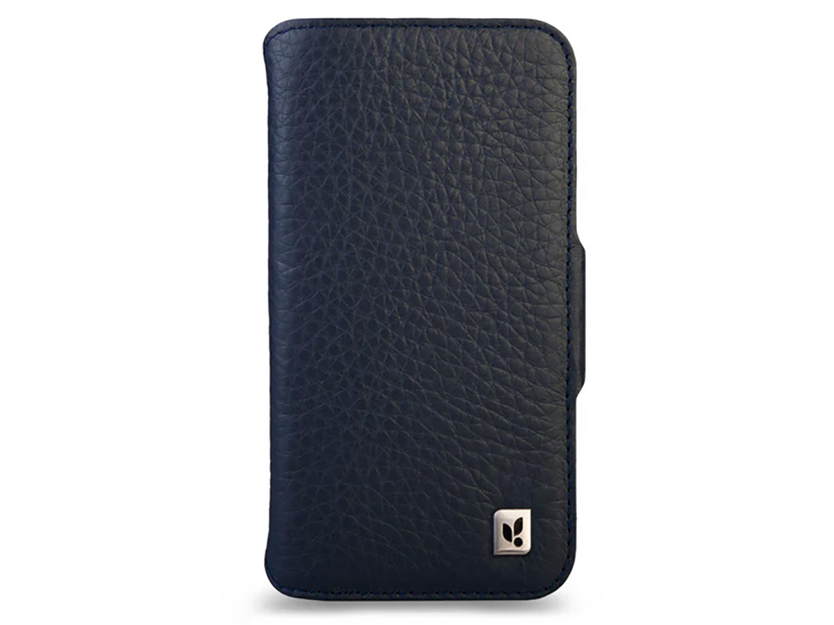 Vaja V-Mag Wallet Wrap Donkerblauw - iPhone 16 Pro Omslag met Pashouder