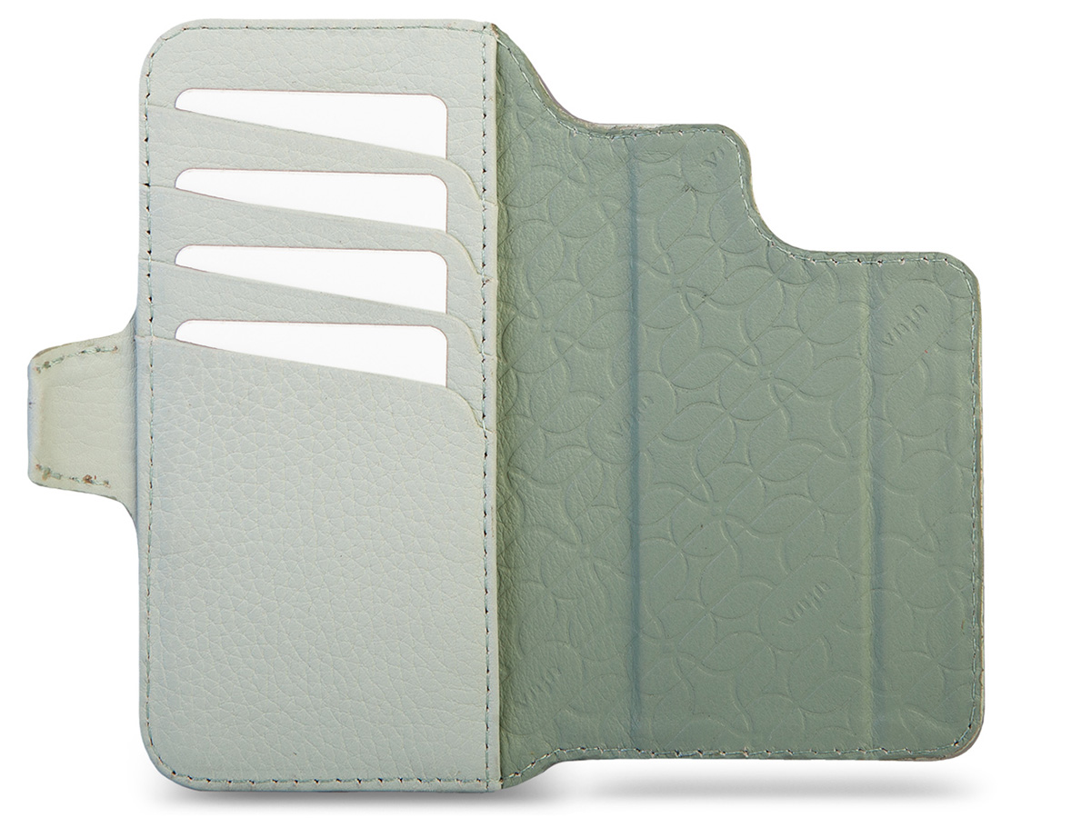 Vaja V-Mag Wallet Wrap Groen - iPhone 16 Pro Omslag met Pashouder