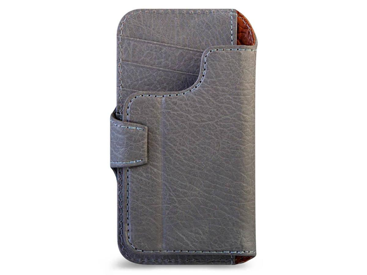 Vaja 2in1 Wallet Leather Case MagSafe Jean - iPhone 16 Pro Hoesje Leer