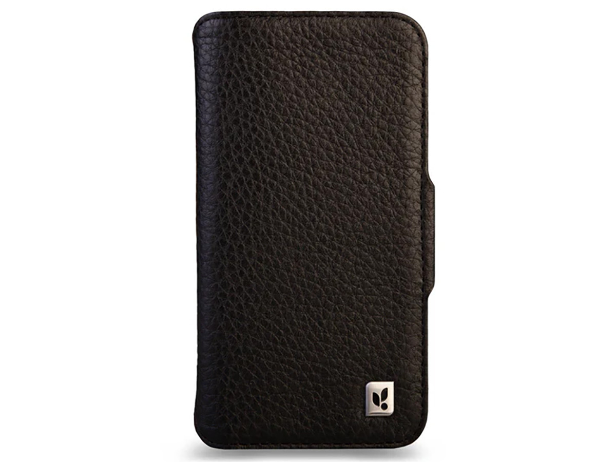 Vaja V-Mag Wallet Wrap Zwart - iPhone 16 Pro Omslag met Pashouder