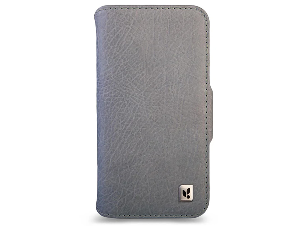 Vaja V-Mag Leather Wallet Case MagSafe Jean - iPhone 16 Pro Hoesje Leer