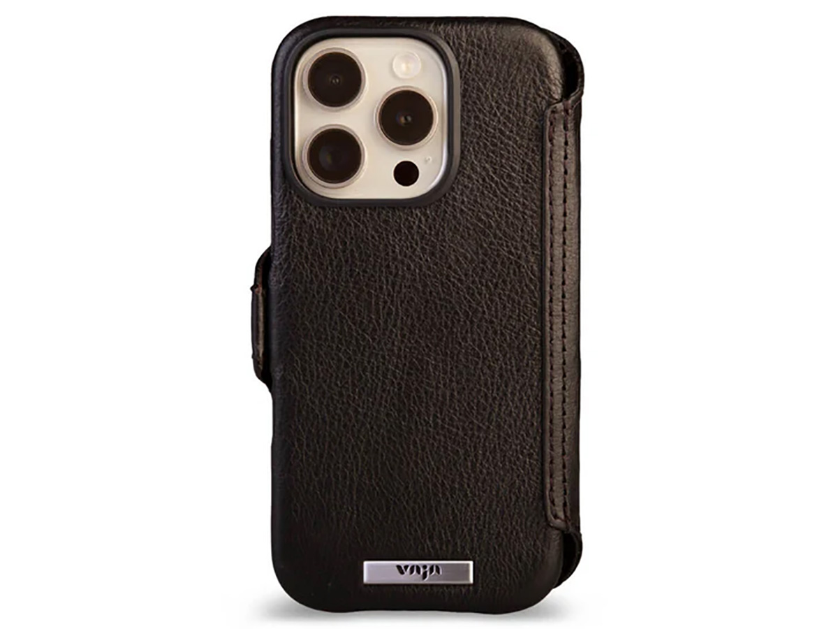 Vaja V-Mag Napa Leather Wallet Case MagSafe - iPhone 16 Pro Hoesje Leer