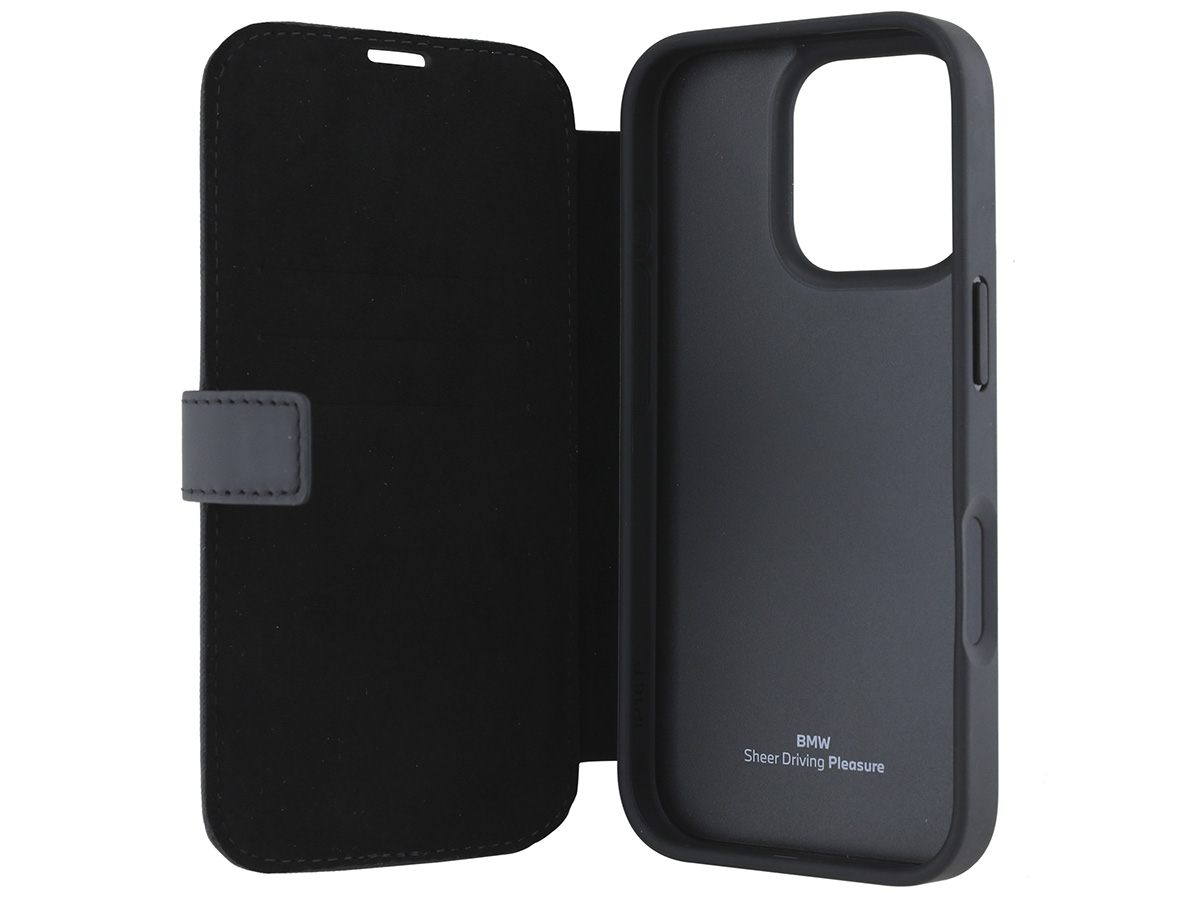 BMW Signature Leather Book Case - iPhone 16 Pro Max Hoesje Leer