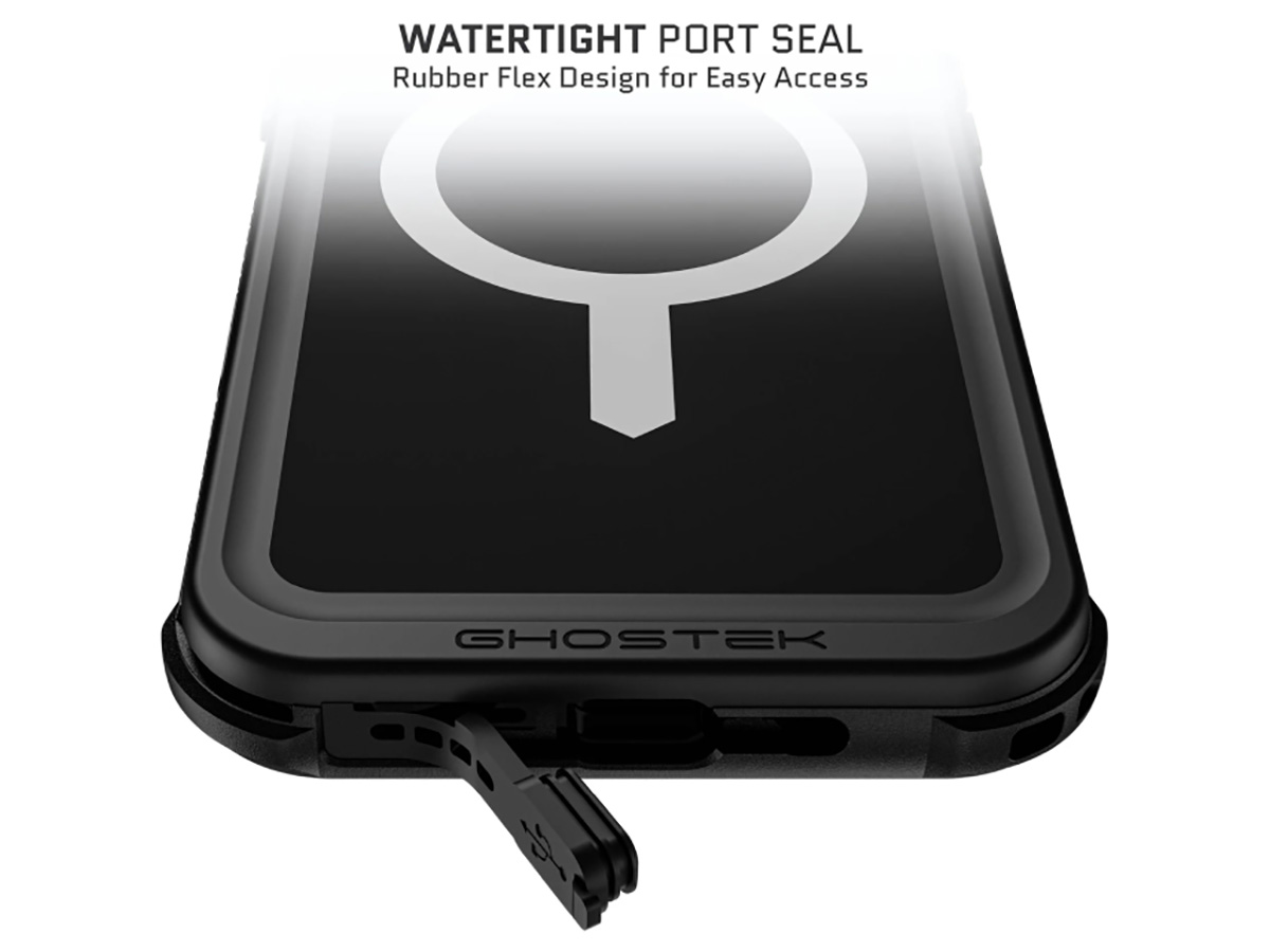 Ghostek Nautical 4 Zwart IP68 Waterdicht iPhone 16 Pro Max hoesje