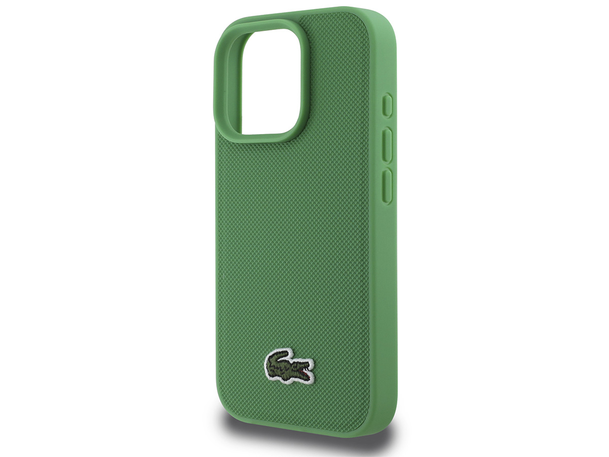 Lacoste Petit Piqué MagSafe Case Groen - iPhone 16 Pro Max hoesje