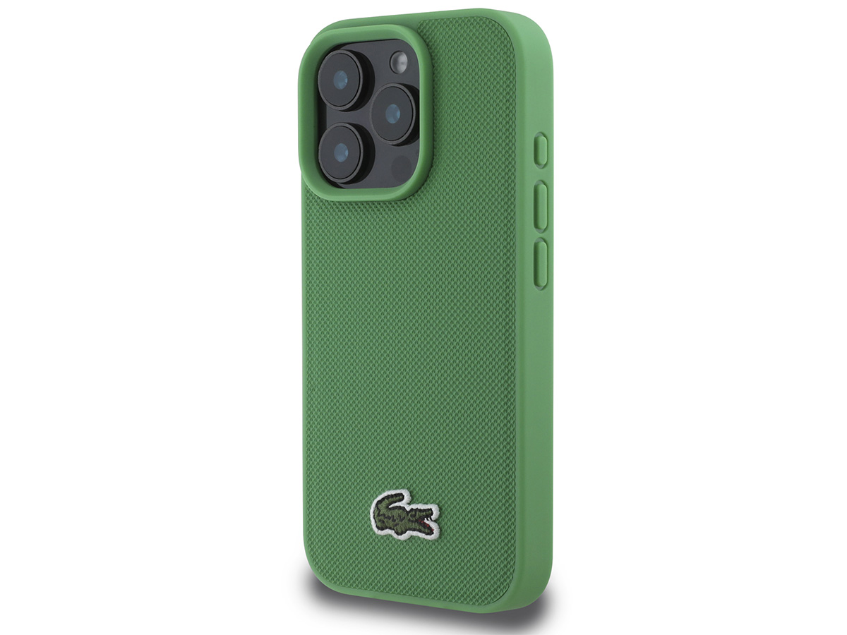 Lacoste Petit Piqué MagSafe Case Groen - iPhone 16 Pro Max hoesje