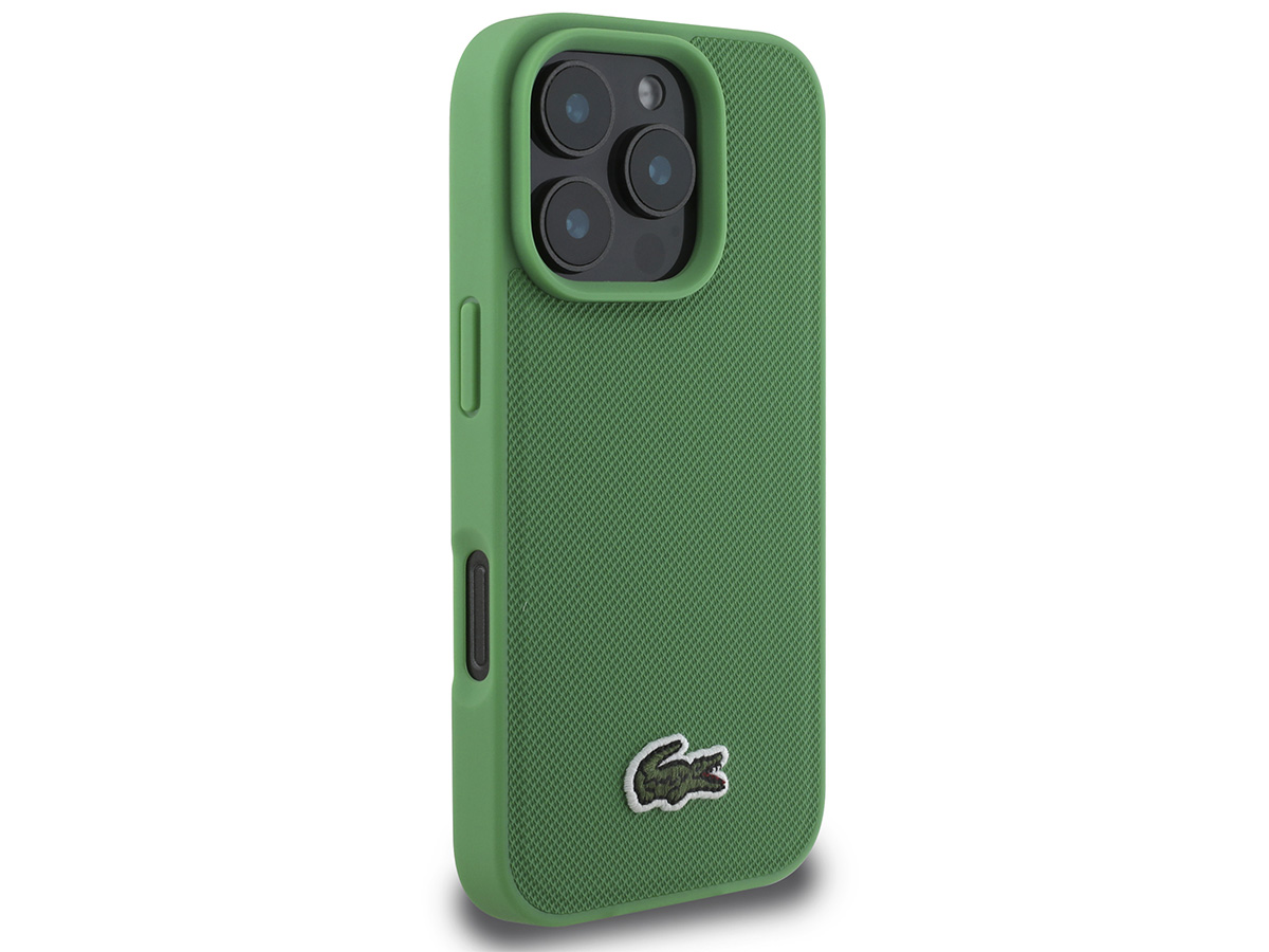 Lacoste Petit Piqué MagSafe Case Groen - iPhone 16 Pro Max hoesje