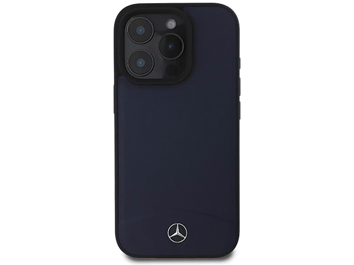 Mercedes-Benz Textured MagSafe Case Blauw - iPhone 16 Pro Max hoesje