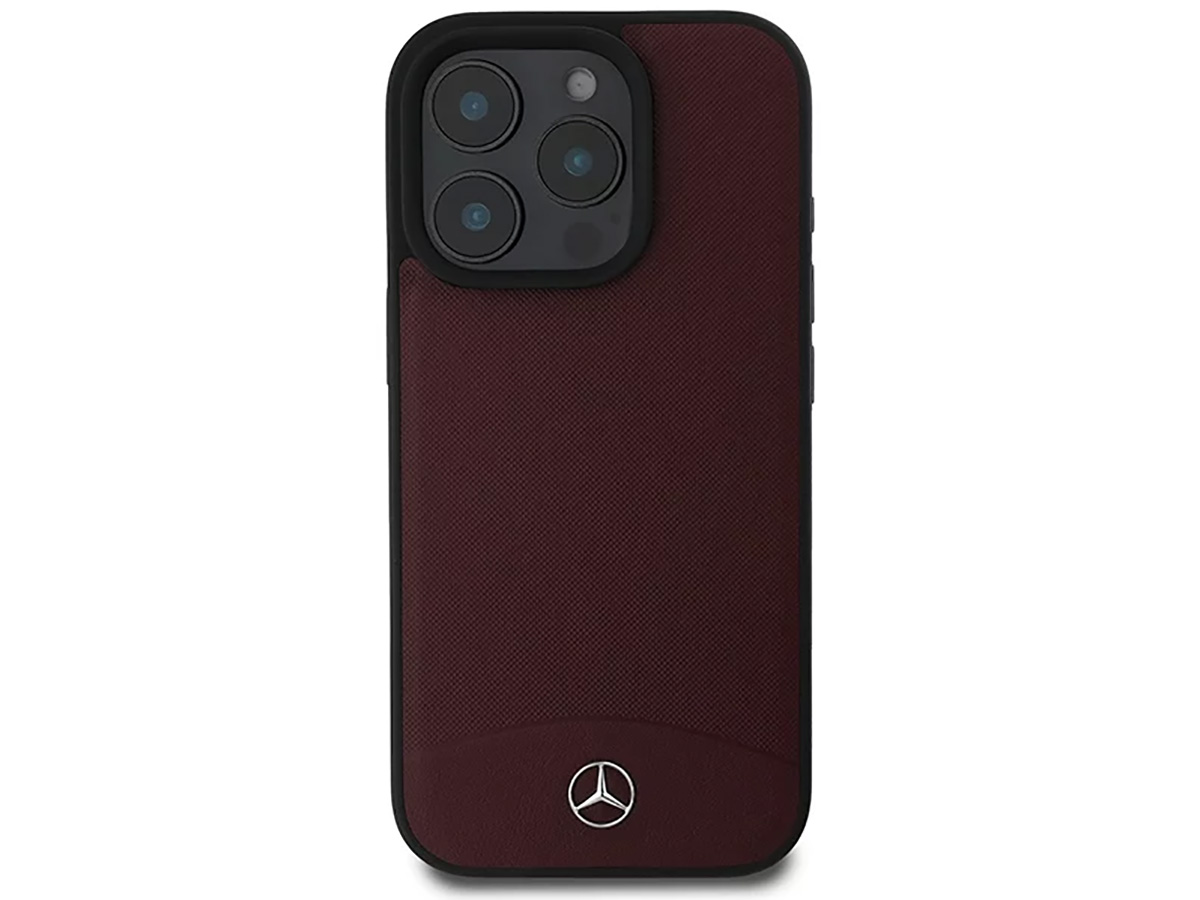 Mercedes-Benz Textured MagSafe Case Rood - iPhone 16 Pro Max hoesje