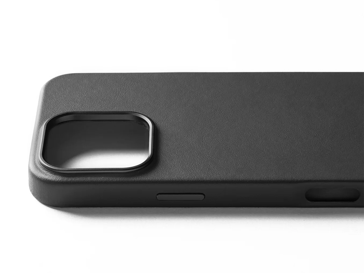 Mujjo Full Leather MagSafe Case Black - iPhone 16 Pro Max Hoesje Leer