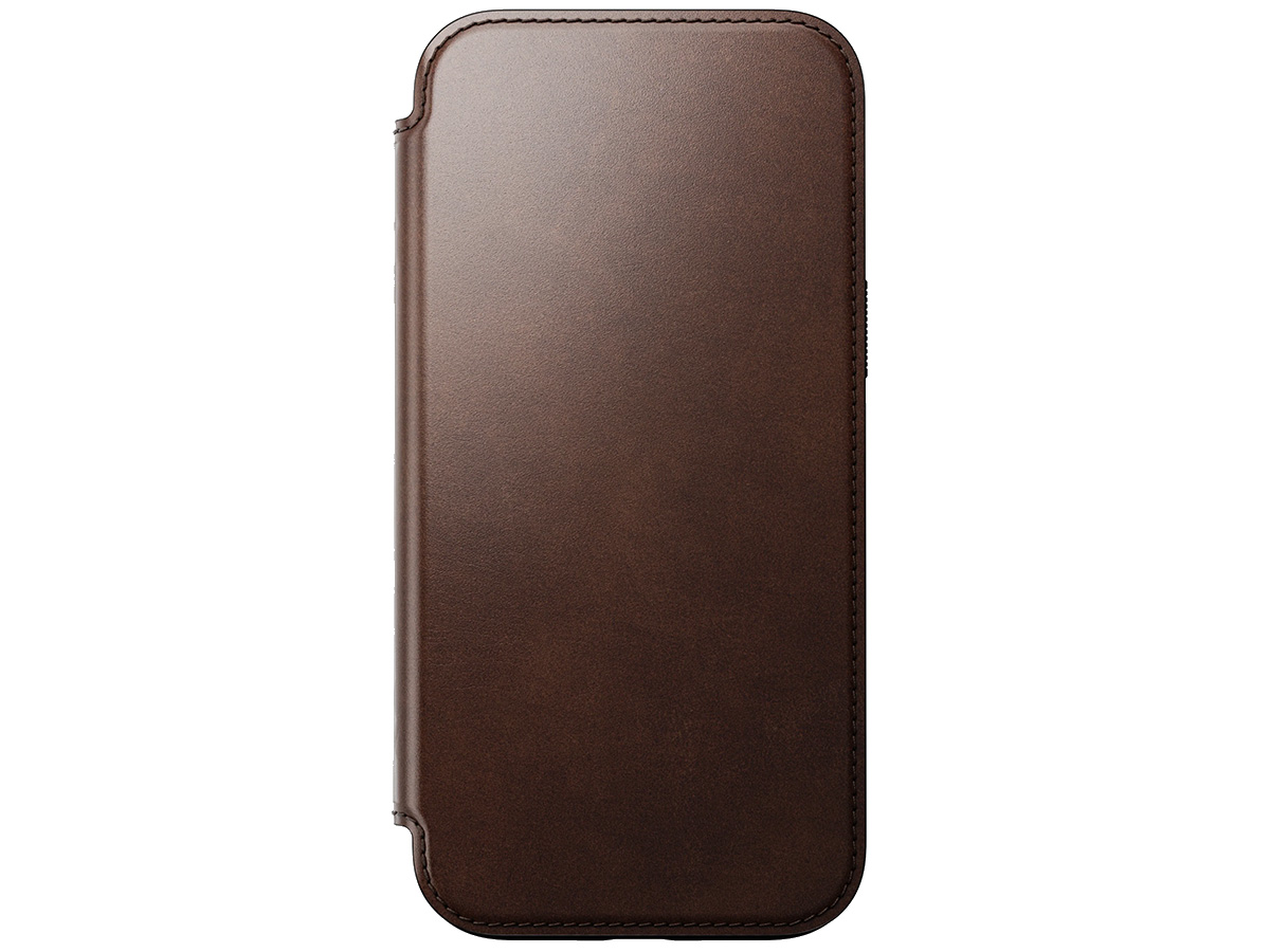 Nomad Modern Horween Leather Folio Bruin - iPhone 16 Pro Max hoesje