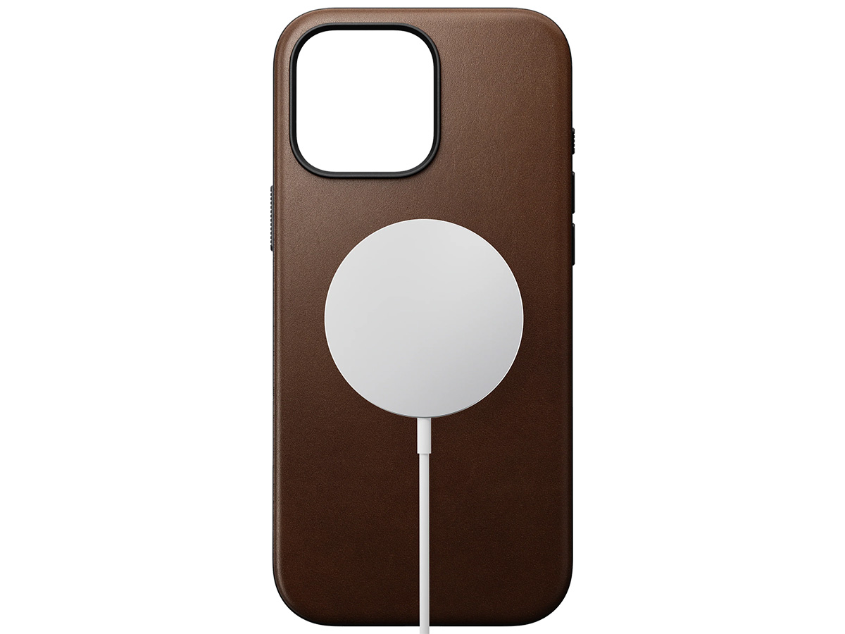 Nomad Modern Leather Case Bruin - iPhone 16 Pro Max hoesje