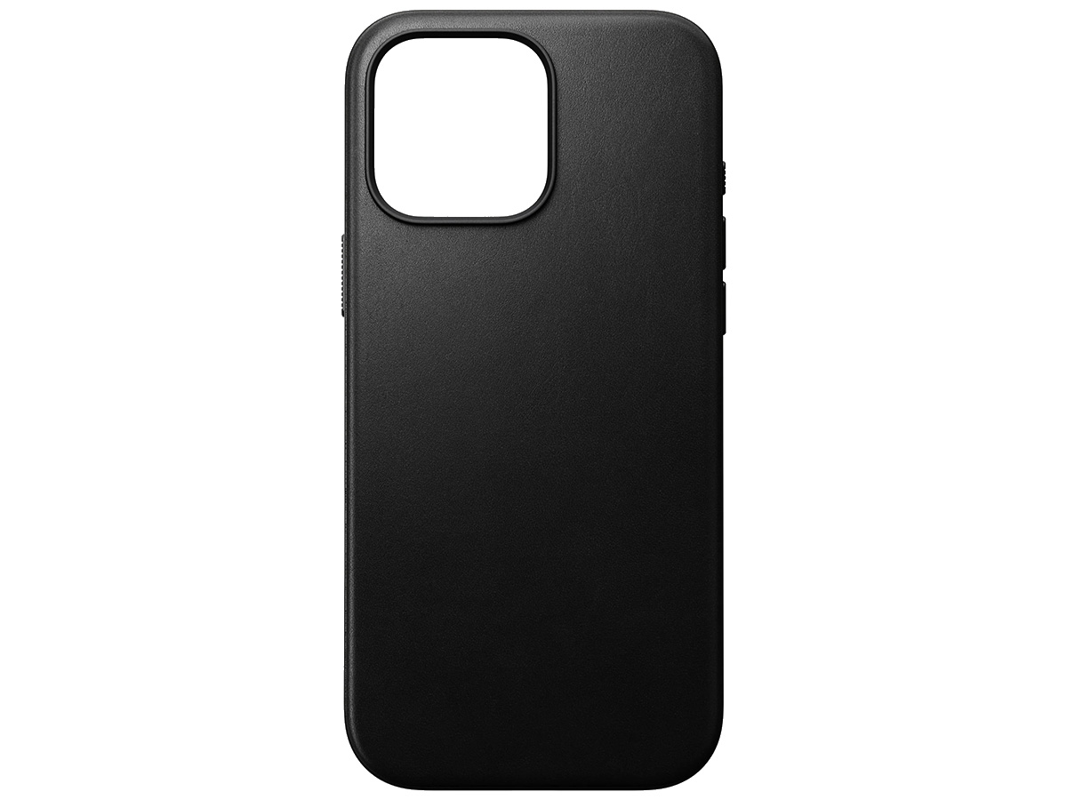 Nomad Modern Leather Case Zwart - iPhone 16 Pro Max hoesje