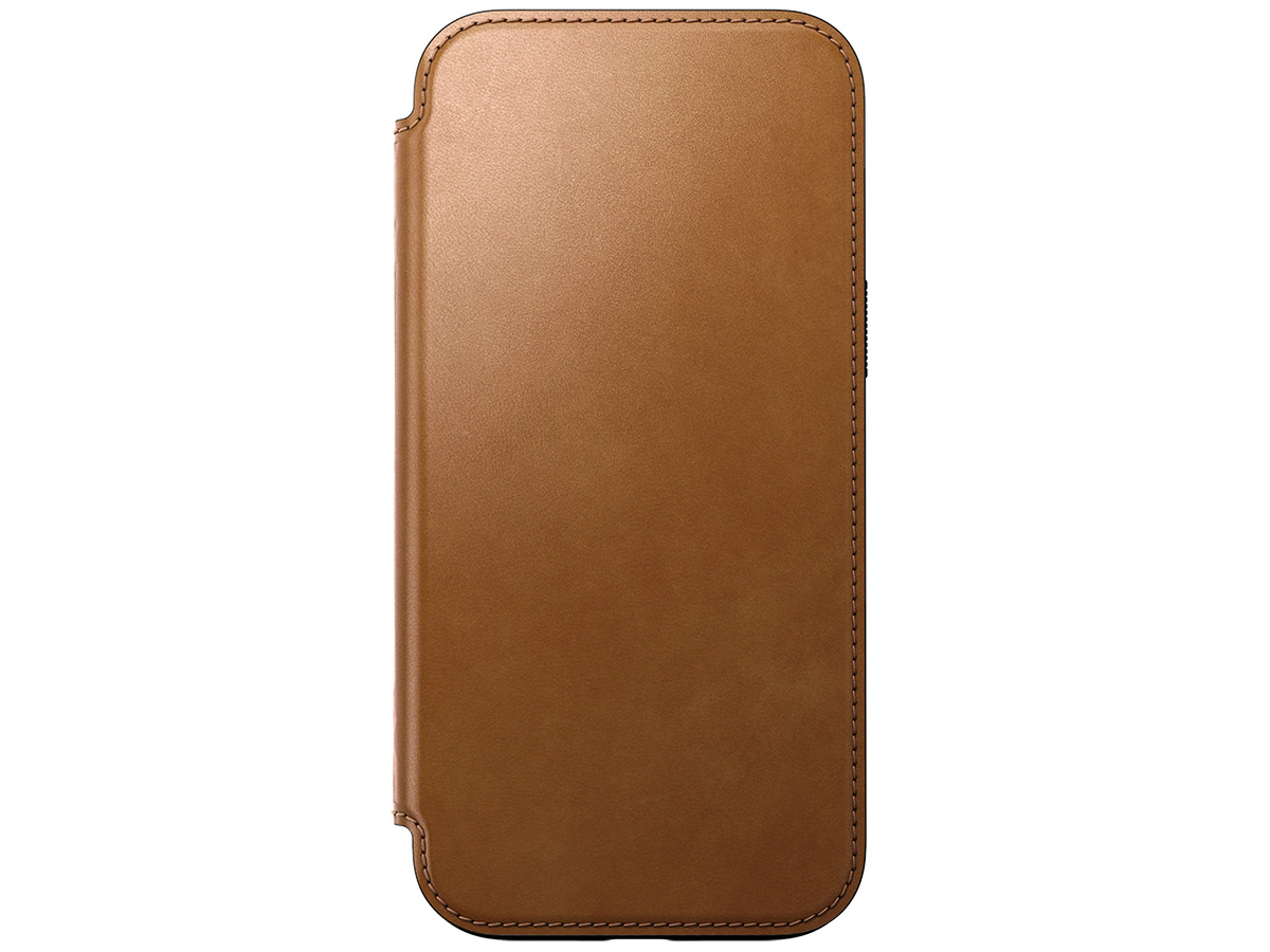 Nomad Modern Leather Folio Cognac - iPhone 16 Pro Max hoesje