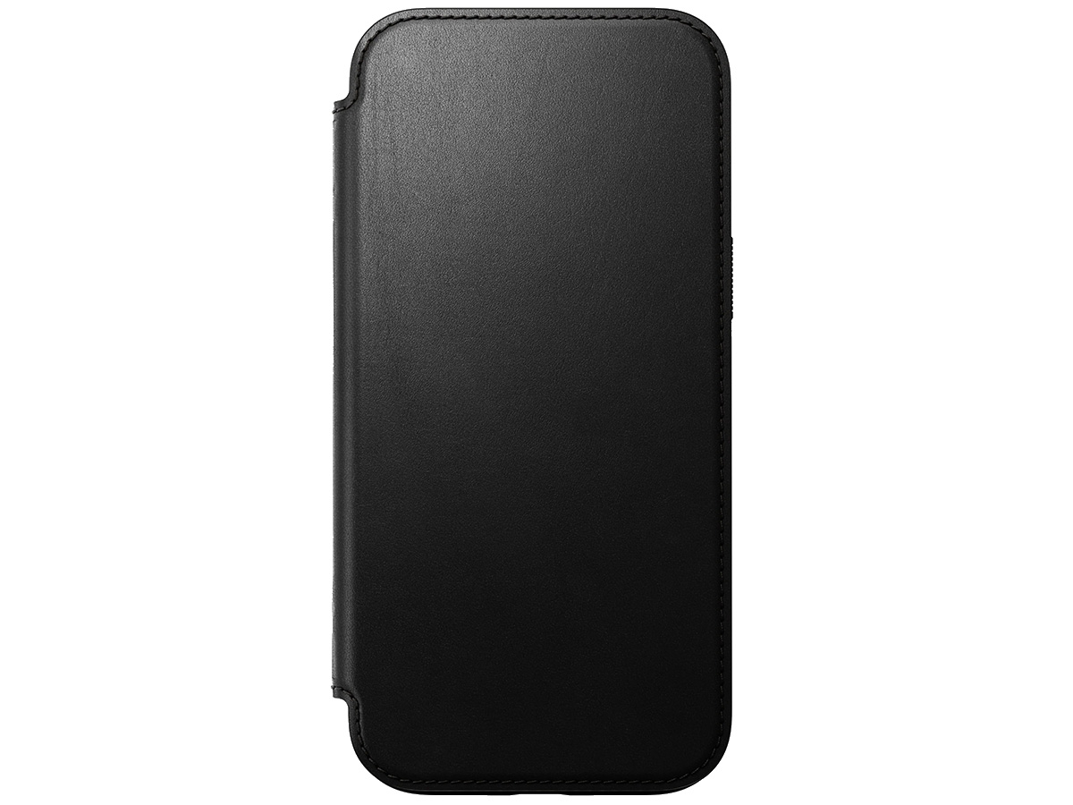 Nomad Modern Leather Folio Zwart - iPhone 16 Pro Max hoesje